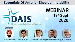 Webinar | Essentials of Anterior Shoulder Instability | 13th Sept 2020 | Full Video | DAIS | Auxein screenshot 4