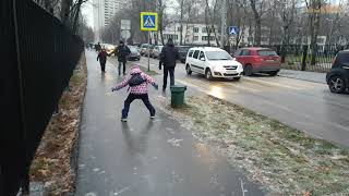 По дороге в школу в Печатниках 19.11.2020