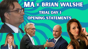 LIVE: BRIAN WALSHE Trial Begins in Norfolk Cty, MA💥DAY 1💥Opening Statements