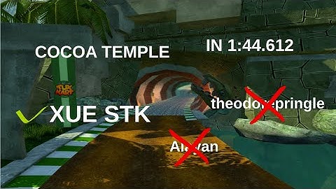 SuperTuxKart 1.5 -  I beat the Cocoa Temple SuperTux ghost at INTERMEDIATE LEVEL