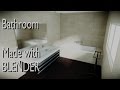 Bathroom  made with blender