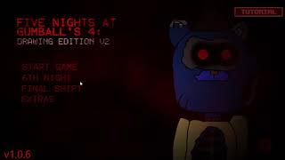 Five Nights At Gumball's 4 DRAWING EDITION V2 All Final Night Mode Gameplay