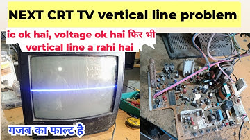 videocon 14 inch crt tv vertical problem | videocon crt tv vertical line problem | ic ok hai