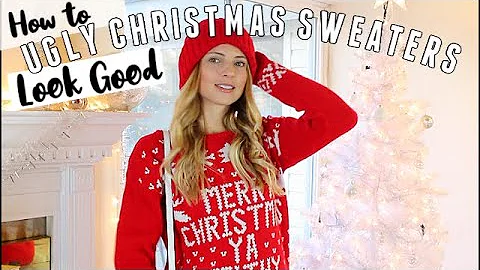 HOW TO LOOK GOOD in UGLY CHRISTMAS SWEATERS 🎄 Ugly Christmas Sweater Party Outfits