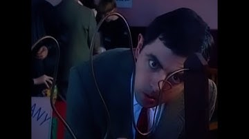 Mr. Bean is working smarter not harder 😂