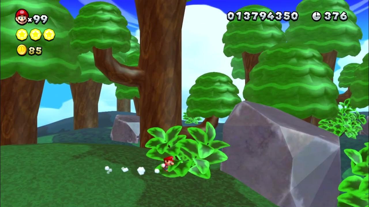 Scrapped NSMBU Custom Background Forest YouTube