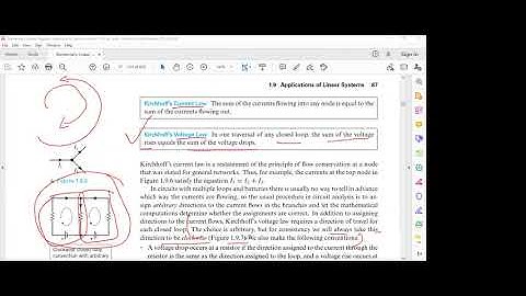 Application of system of linear equations on circuit problems