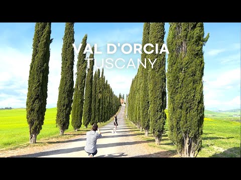 [4K]🇮🇹Val d'Orcia🌳🚗 Heart of Tuscany, Italy : The most beautiful and breathtaking scenic spots. 2023