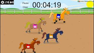 9 minute horse race timer
