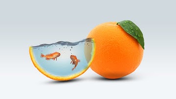 Water Orange Photoshop Manipulation Splash Effect  Photoshop Tutorial for beginners #JAGFX