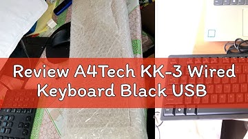 Review A4Tech KK-3 Wired Keyboard Black USB