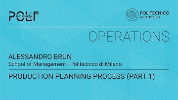 Production Planning Process (part 1) (Alessandro Brun)