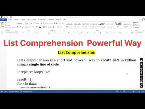 Stop Writing Loops! Use List Comprehension in Python l Easy Explanation lDr. SagarlPython Simplyfied