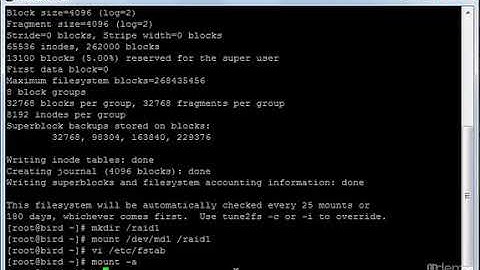 Lession 9: File System Managment - Video 6:  Software RAID