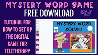 FREE Digital Mystery Word Game for Speech Therapy screenshot 2