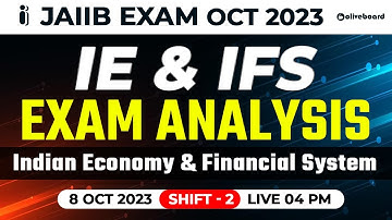 JAIIB IE and IFS Exam Analysis 2023 | 8 Oct 2023 (Shift - 2) | JAIIB Exam Analysis 2023