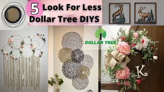 5 Look For Less Dollar Tree DIYS/High End DIY Decor Dupes/Simple Yet Chic