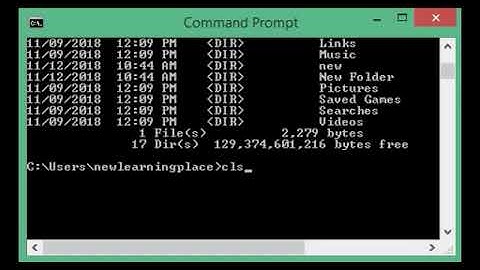 Clear text using cls command on windows command line