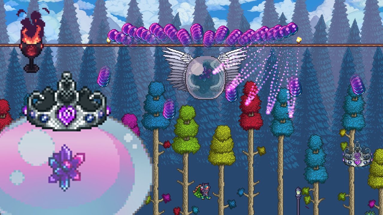 Infernum Queen Slime Fight Terraria Calamity YouTube