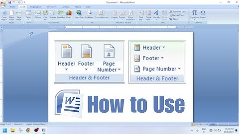 How to Use - Header, Footer & Page Number in MS Word || #msoffice #msword #tutorial #course #amazing