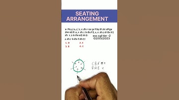 seating arrangement reasoning l reasoning seating arrangement #ssc #shorts
