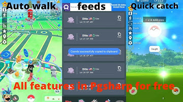 Pgsharp standard features for free| Auto walk, quick catch, block non-shiny and feeds+catching ditto