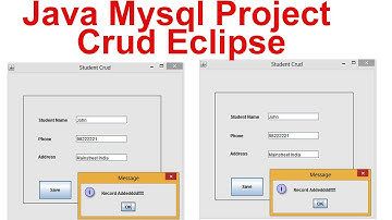 Java Mysql project Crud Eclipse