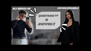 ❓ أسئلة وأجوبة مع علي | Ali ile Soru & Cevap 🎙️🔥 @hayamm-1