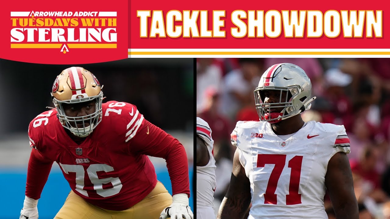 Moore vs Simmons: Who Wins Chiefs’ Tackle Battle? Plus WR Room & AFC West | Tuesdays With Sterling