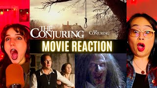 The GIRLS REACT to *The Conjuring* IT'S SO SCARY!! (Movie Reaction) Horror Movies