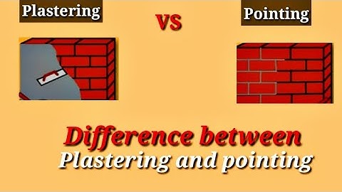 Difference between plastering and pointing