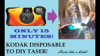 How to turn a Disposable Camera into a painful taser!
