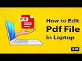PDF Ko Edit Kaise Kare | How To PDF File Edit In Mobile or laptop | Free @stylishtechsolutions