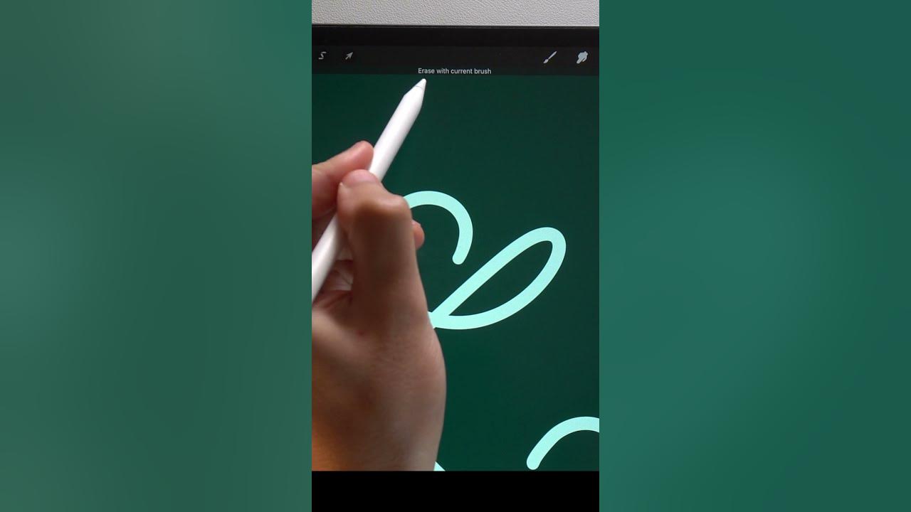 How to use the eraser on Procreate. Procreate tips, shorts. YouTube