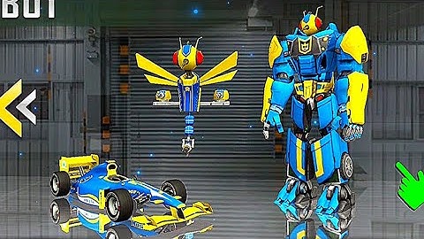 Dragonfly Robot Transforming F1 Car Games - Android Gameplay