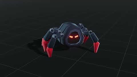 www.Meshtint.com | Spider Robot Cute Series | Animations