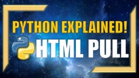 Pulling HTML code Using Python l WebScraping Intro