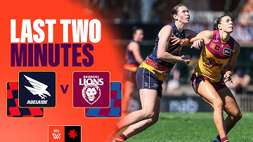 Last two minutes: Kuwarna v Brisbane Lions | Round 4, 2025 | AFLW