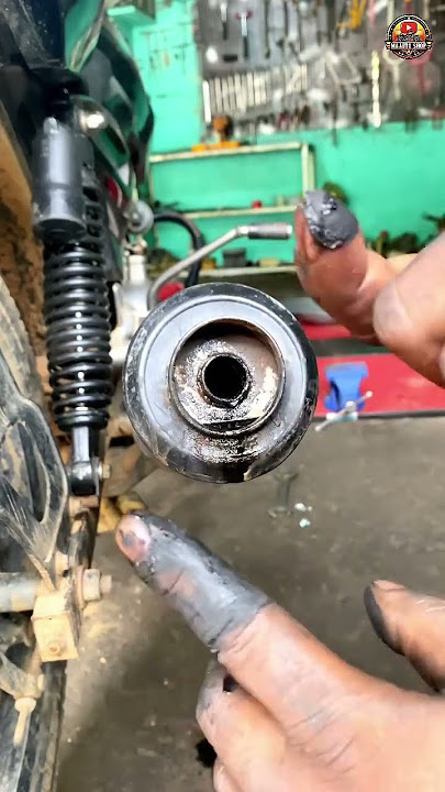Bajaj Pulsar silencer wash #hero #YAMAHA #tvs #bajaj #HONDA 