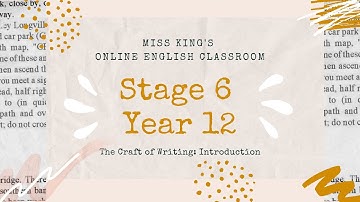 Introduction to Module C: The Craft of Writing