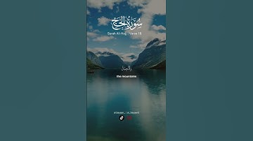 Surah Al-Hajj Verse 18 | سورة الحج آيه ١٨ 🌿#allah #reminder #quran #fyp #foryou