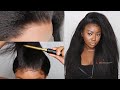 Realistic Glueless Kinky Straight Lace Wig | Bestlacewigs