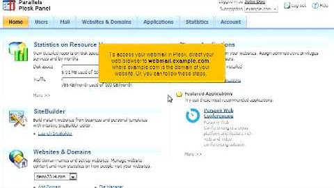 How to access Webmail in Plesk