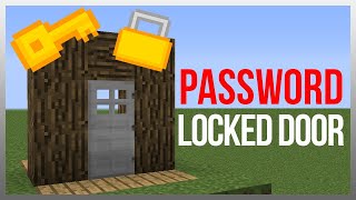 Minecraft How to make a Door Key! easy