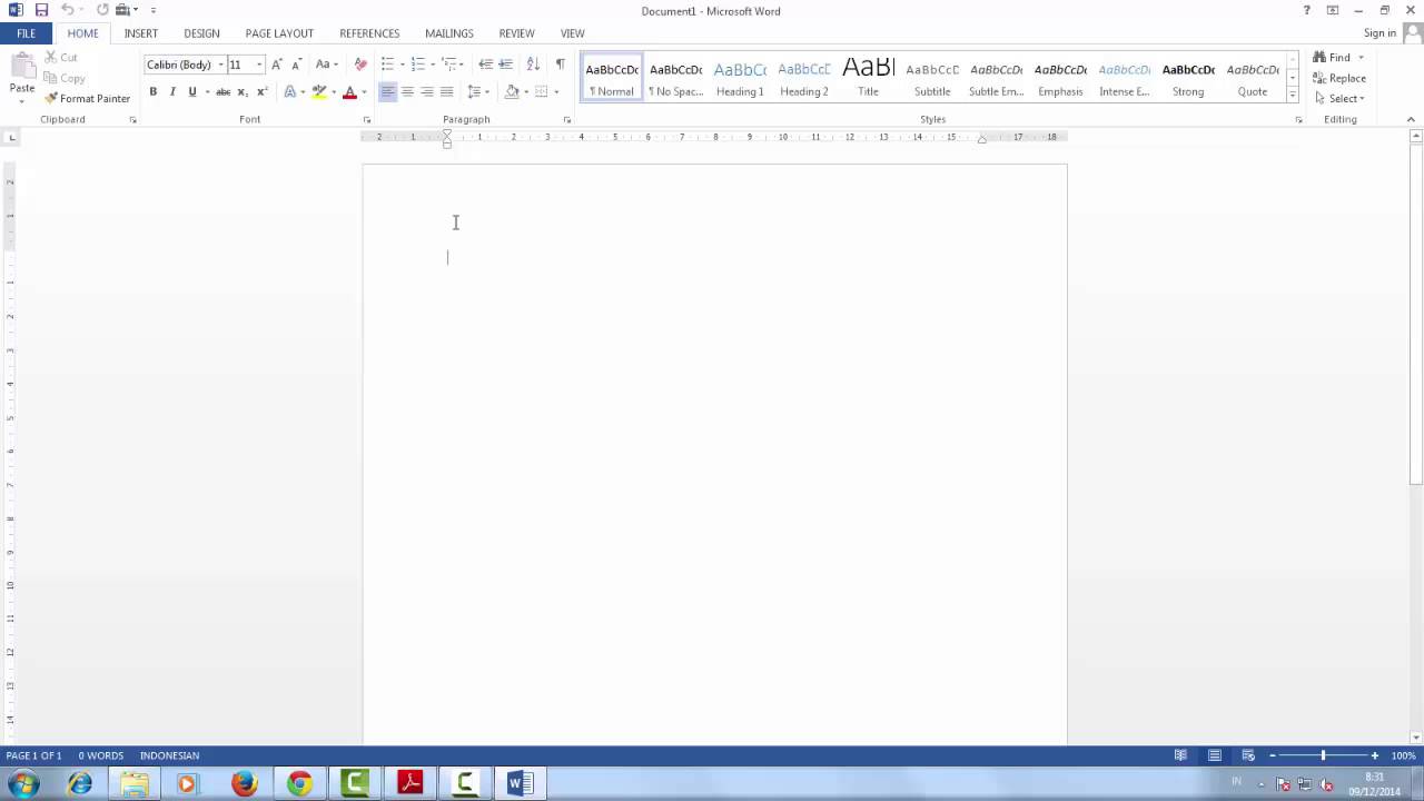 Tutorial Cara Menyimpan Dokumen Ms Word 2013 Youtube