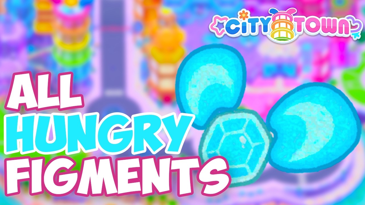 Where to find the BLUE FIGMENTS in City Town in Hello Kitty Island Adventure?
