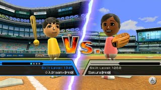 Wii Sports Baseball: Adriaan vs Champion Sakura