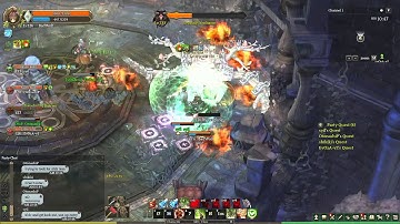 Tree of Savior CBT - Leaping Ironbaum Boss Fight at Fedimian Mercenary Mission with 126 Paladin