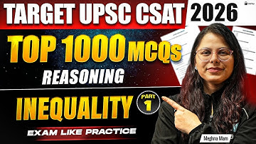 UPSC CSAT Free Classes 2026 | CSAT Reasoning Prelims Paper 2 Online Mock Test Practice MCQ Questions