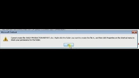 cannot create file  right click the folder you want to create the file in   outlook